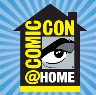 Logo del comic-con at home